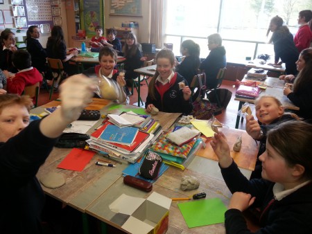 Everyone got to try a Fortune Cookie while learning about China.